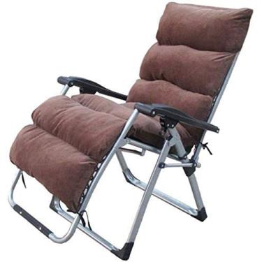 Imagem de YYBOES Espreguiçadeira, cadeiras reclináveis, cadeiras de acampamento, espreguiçadeiras de jardim, cadeira dobrável, espreguiçadeira, cama dobrável, cadeira reclinável ajustável com almofadas, suporte