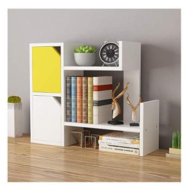 Imagem de LMJYU Organizador de arquivos, estante de mesa, balcão, estante de mesa, organizador de armazenamento, prateleira de exibição para material de escritório, organizador de arquivos de mesa