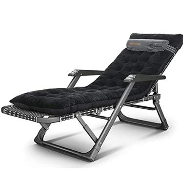 Imagem de Cadeiras portáteis de gravidade zero, espreguiçadeiras dobráveis para lazer e almoço, cadeira de praia multifuncional, ajuste de encosto de 5 engrenagens, ajuste de pé de 10 engrenagens, apoio de