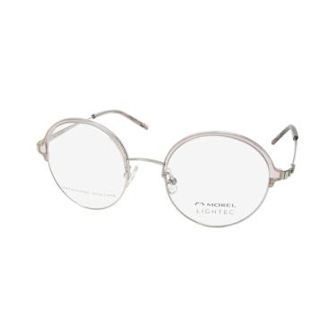 Imagem de MOREL Lightec 30285l Armação de óculos/lentes ovais ousadas contemporâneas design francês, Rosa/ouro amarelo, 49-20-140