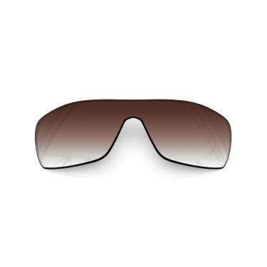 Imagem de SmartVLT Lentes de reposição masculinas gradientes marrom para óculos de sol Oakley Batwolf OO9101