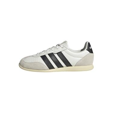 Imagem de adidas Tênis feminino Barreda Low, Branco/preto/baunilha quente, 38