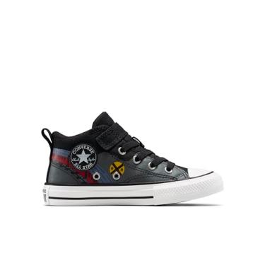 Imagem de Converse Tênis masculino Chuck Taylor All Star Malden Street, Preto/Azul Slacker Azul/Vermelho, 10.5 Little Kid