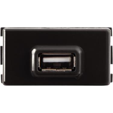 Imagem de Tomada Usb 1 A Bivolt Tramontina Grafite Compatível Liz Lux² Giz Table