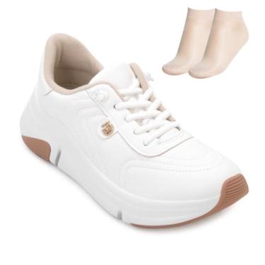 Imagem de Tênis Conforto Feminino Modare 7401.104 Branco