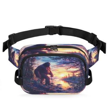 Imagem de Pochete colorida de arte de caminhão para mulheres e homens com alça ajustável, bolsa transversal, bolsa de peito, bolsa de bumbum, Cor 14