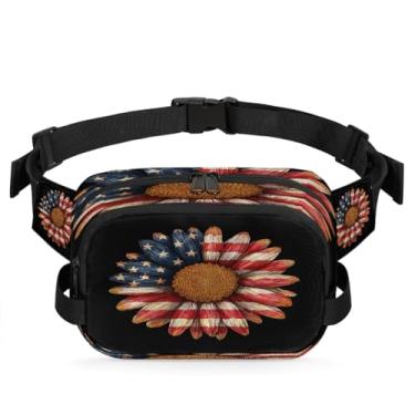 Imagem de Pochete de praia de areia preta pôr do sol para mulheres e homens com alça ajustável, bolsa transversal, bolsa de peito, bolsa tiracolo, Cor 12