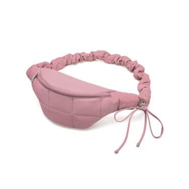 Imagem de WESTBRONCO Pochetes para mulheres e homens, bolsa de cinto com bolsos com zíper, bolsas de cintura modernas, bolsas transversais leves de 1L com alça ajustável para treino/corrida/caminhada, 202