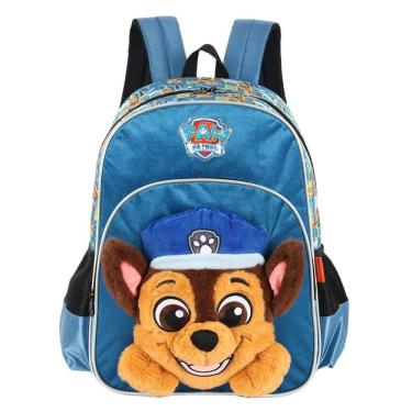 Imagem de Mochila 3D de Costas - Pelúcia - Patrulha Canina - Chase - Luxcel