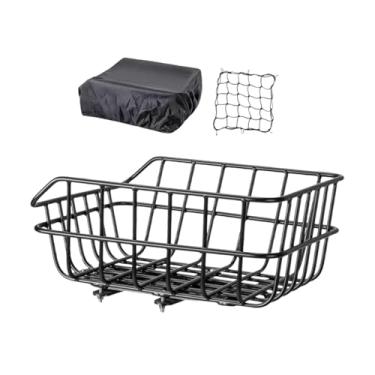 Imagem de Colaxi Cesto traseiro para bicicleta, multifuncional e removível, ideal para camping, transporte de compras, bicicletas de montanha e animais de