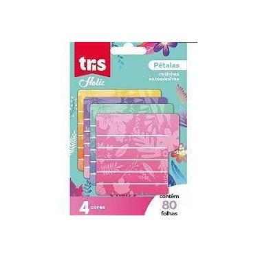 Imagem de Notas Adesivas Tris Pétalas - 80 Fls - Cores Vibrantes