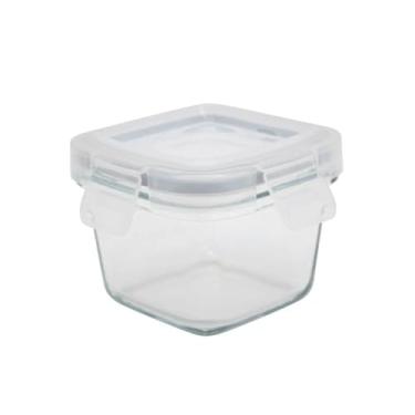 Imagem de Potes de Vidro Antivazamento para Leite Materno e Papinha, Hermético, 4 Unidades, 8,5 x 13 x 17 cm