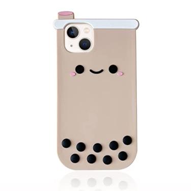 Imagem de Yatchen Capa Kawaii para iPhone 12/12 Pro, design exclusivo e fofo de urso em 3D com mini pingente, amortecedor de borracha macia, capa protetora antiqueda (iPhone 12/12 Pro, urso pato)