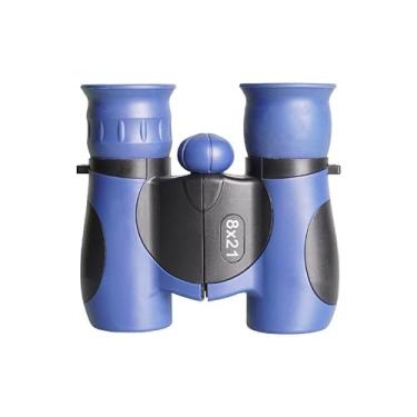 Imagem de Binóculos infantis compactos de alta resolução HD de 8 x 21 mm, à prova de choque, presente para meninos, meninas, viagens, caminhadas, acampamento (azul escuro)
