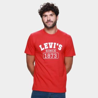 Imagem de Camiseta Levis Graphic set-in Neck Masculina, Vermelho, M