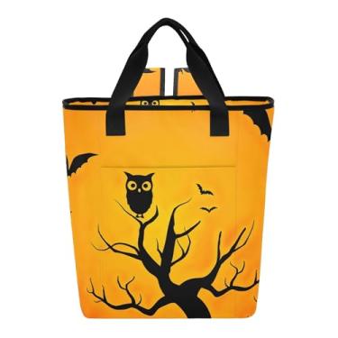 Imagem de Joitme Mochila com isolamento térmico para mulheres, morcegos, corujas, árvore, laranja, coolers, impermeável, 36 latas, mochila refrescante para mulheres e viagens