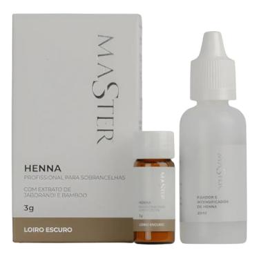 Imagem de Henna Profissional para Sobrancelhas Loiro Escuro 3g com Fixação Uniforme e Resultado Natural