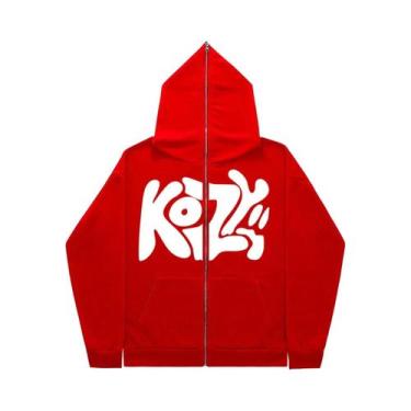 Imagem de Moletom Unissex Com Zíper Completo 2024 Estilo Casual Com Estampa Tama