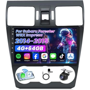 Imagem de Rádio automotivo 4G + 64 GB para Subaru Forester 2014 2015 Subaru WRX Impreza 2012-2014: 22.9 cm HD IPS Touchscreen Substituição CarPlay & Android Auto GPS 5GWiFi Unidade principal Bluetooth5.0 SWC