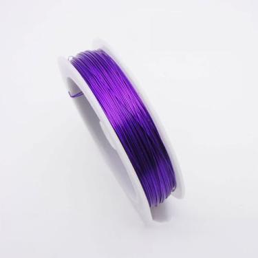 Imagem de Fio de alumínio para artesanato de 0,4 mm - 50 m (164 pés) multicolorido para armaduras de escultura, fabricação de joias, fabricação de modelos, arte floral, embrulho de arame e projetos de