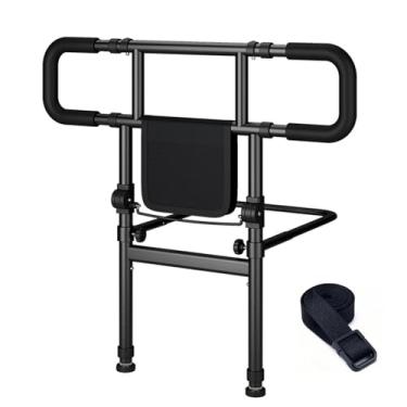 Imagem de LIIAMOAR Trilhos de cama para segurança de adultos idosos - Trilhos de assistência de cama ajustáveis para cama de casal