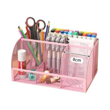 Imagem de Organizador De Mesa Em Malha Metálica De Grande Capacidade, Suporte Pa