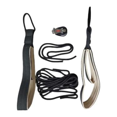 Imagem de Fenteer Polia de Pilates Reformer com Cordas de Tração, Roda de Polia E Alça Dupla para Exercícios Na Academia