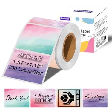 Imagem de Joatuxul Etiquetas térmicas, compatíveis com etiquetadoras T50M Pro/M110/M100/M220 e outras impressoras térmicas 4x6 para envio de códigos de barras e adesivos personalizados, roxo gradiente, 1,57 ×
