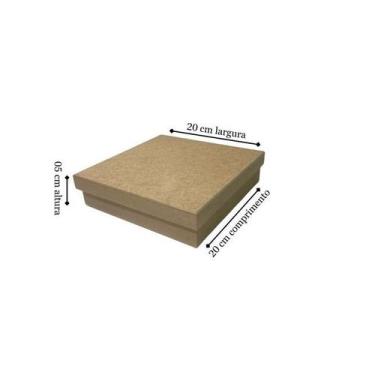 Imagem de Caixa de Sapato MDF 20x20x5 - Organizador Elegante - no-brand