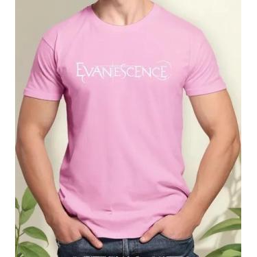 Imagem de Camiseta Camisa Adulto Feminina Masculina Algodão Banda de Rock Evanes