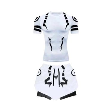 Imagem de Conjunto de Fitness Jujutsu Kaisen Masculino - Camisa 3D de Secagem Rá