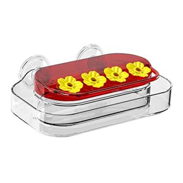 Imagem de Stgfyxgs Estação de Alimentação para Janela, Ventosas Fortes - Estação de Alimentação com 4 Aberturas, Fácil de Limpar.