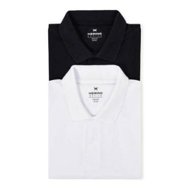 Imagem de Kit Camisas Polo Hering Básicas Masculinas 2 Peças-Masculino