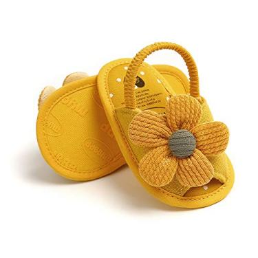 Imagem de Sandálias de verão para meninos e meninas, sola macia, sapatos de praia, primeiros passos, 1969 Orange, 6-12 Months Infant