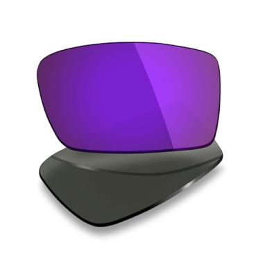 Imagem de Mryok Lentes de reposição polarizadas compatíveis com óculos de sol Arnette Fuzzy AN4187, HD Polarized, proteção UV, resistente a impactos e ajuste perfeito - Roxo plasma