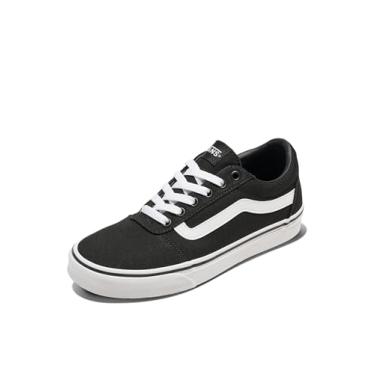 Imagem de Vans Tênis feminino de cano baixo, Lona preta e branca 187, 9