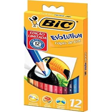 Imagem de Lápis de Cor, Bic, Evolution, Sextavado, 12 Cores