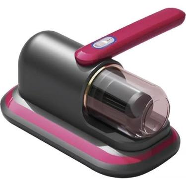 Imagem de Aspirador Removedor de Ácaros Elétrico com Esterilizador UV - 100W 5V, Portátil para Colchão, Sofá, Tapete e Cama, Limpeza Anti-Ácaros e Higienização Profunda (Vermelho)