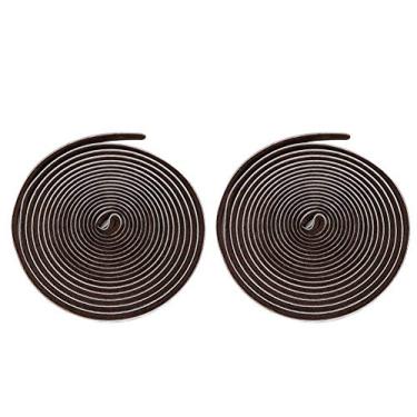 Imagem de Tira de escova autoadesiva Tira de vedação de alta densidade Escova macia à prova de à prova de poeira à prova de som para portas janelas carros armários máquinas marrom 9x5mm 5m
