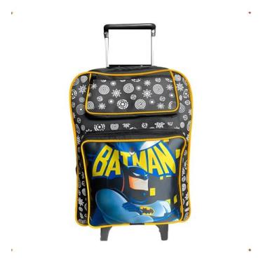 Imagem de Mochila Infantil Escolar BATMAN Tam G Com Rodas - KATRIX
