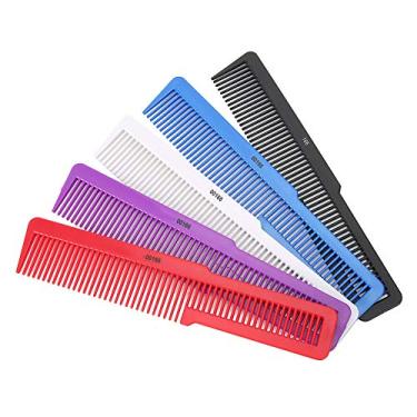 Imagem de Generic Ferramenta de Massagem de Pente de Corte de Cabelo Antiestático Profissional para Diferentes Estilos de Cabelo e Qualidade de , Conjunto de Pente de Estilo de 5 Peças para Barbearia, de Cabeleireiro de 8 X 1,6 pol. para Salão de Beleza
