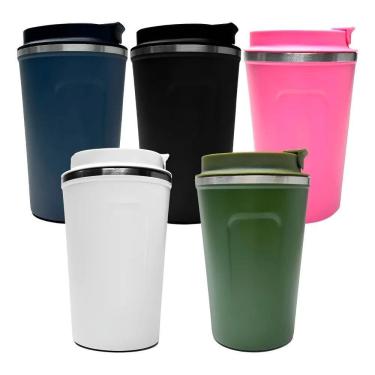 Imagem de Caneca Térmica Cerveja Copo Termico 480Ml Viagem Caf Branco
