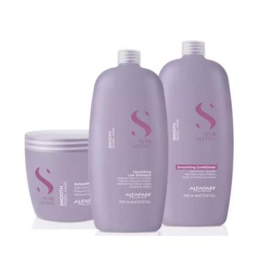 Imagem de Kit Alfaparf SDL Smooth Shampoo + Condicionador e Mascara (G)