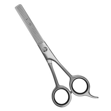 Imagem de Tesoura de cabelo Facón – Tesoura profissional de cabelo de 16,5 cm, tesoura de barbeiro para salão de beleza, aço inoxidável japonês, tesoura premium de desbaste de precisão para salão e uso