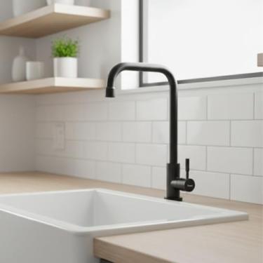 Imagem de Torneira Bancada Pia Aço Inox Longa Gourmet Lavabo Banheiro Cozinha Industrial Residencial