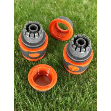 Imagem de 2 peças de conectores rápidos de mangueira de jardim de 3/10.2 cm, adaptador e extensor de torneira de mangueira de irrigação, acessórios de tubo fixo de 6,3 x 4,5 cm para conexão de torneira