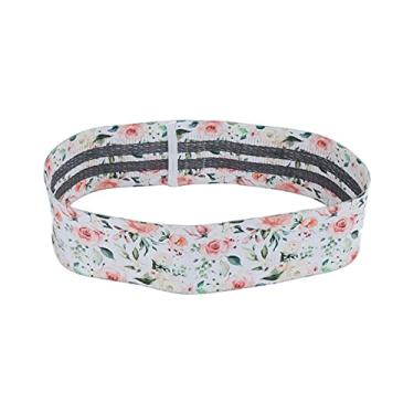 Imagem de Cinto de agachamento Ainoli Yoga, antiderrapante, flexível, espessante, faixas de resistência para exercícios para pernas e bumbum (Branca)