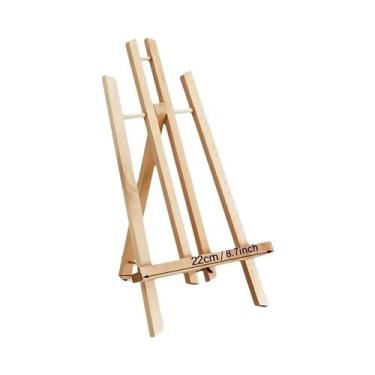 Imagem de Suporte De Mesa Portátil Dobrável De Madeira Em Formato Trapezoidal Pa