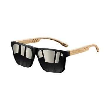 Imagem de Óculos De Sol Unissex Vintage Com Armação Quadrada UV400, Marca De Lux