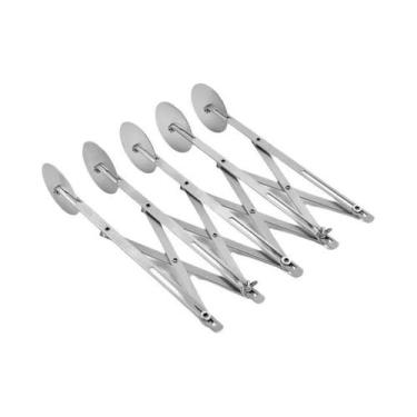 Imagem de Cortador De Massa Ajustável Em Aço Inoxidável Com Lâmina De Rolo E 1, 